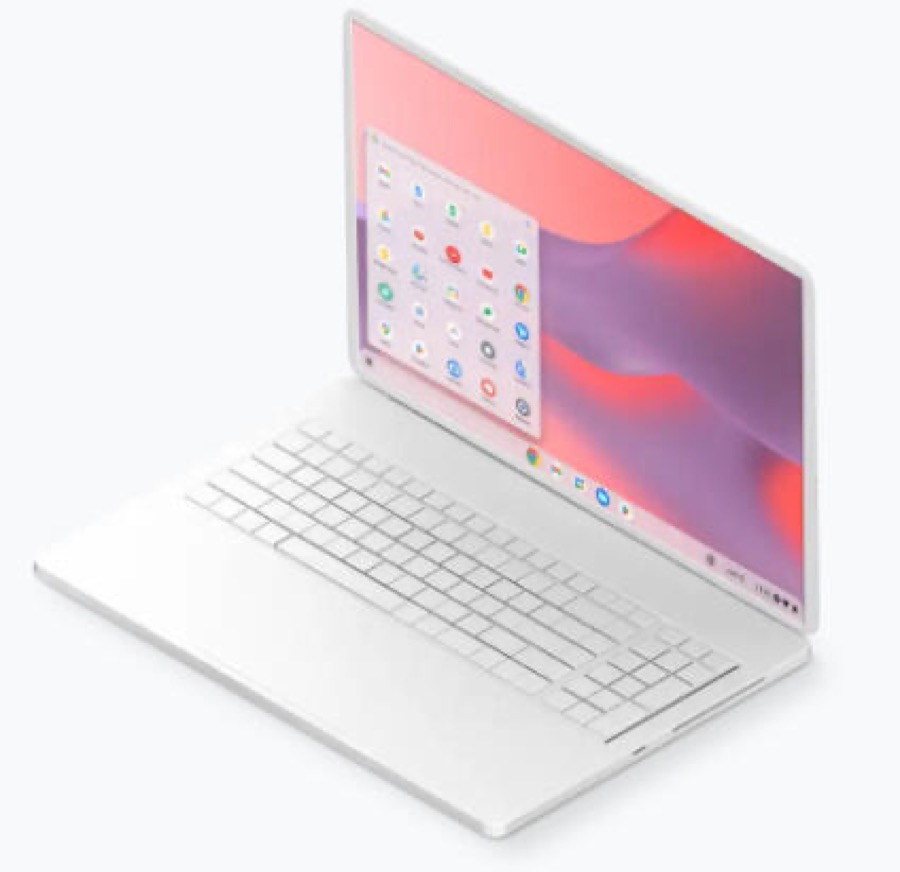 A laptop running ChromeOS